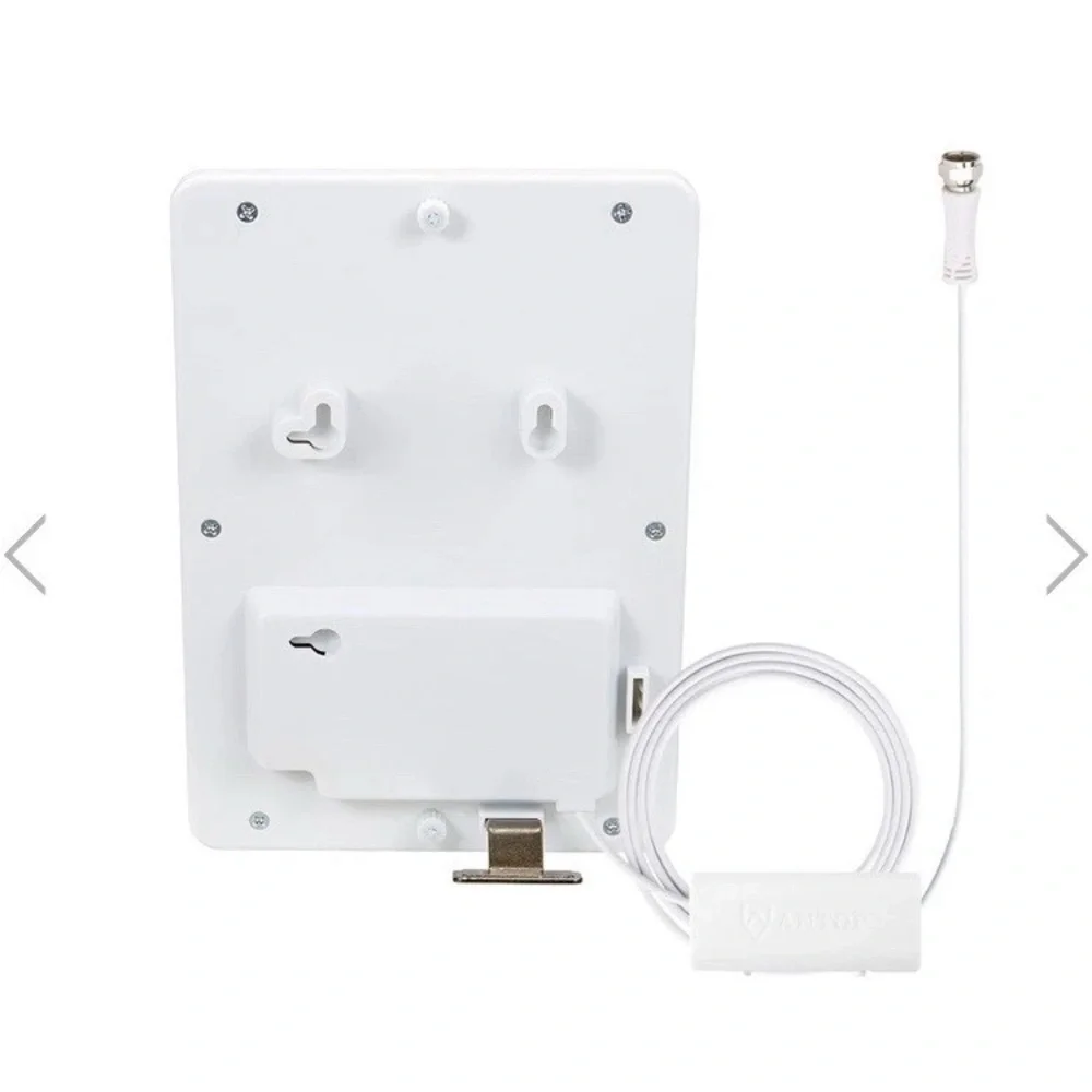 White Amplified Indoor HDTV Antenna & Photo Frame